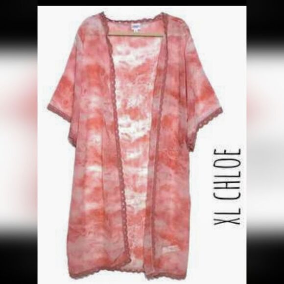 #353 Lularoe XL tye dye Chloe overlay - Picture 2 of 4